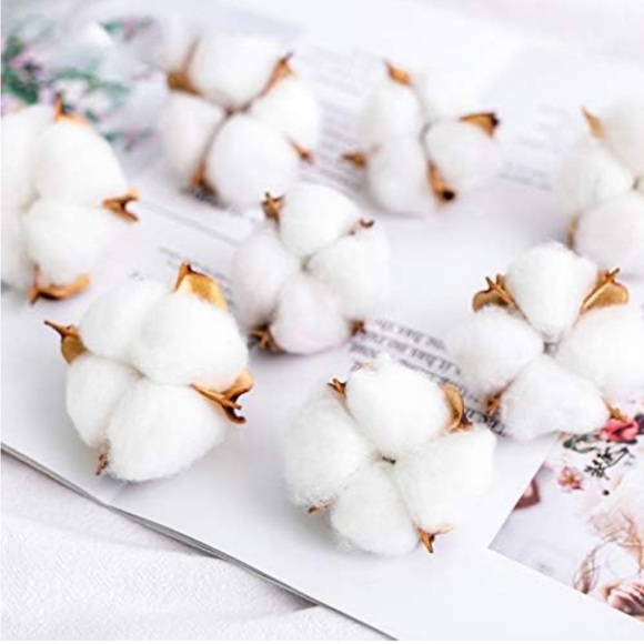 BRAND NEW COTTON BALL PIECES FOR FARMHOUSE HOME DECOR - Picture 4 of 9